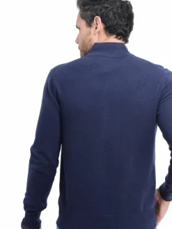 Sale C&Jo Gilet zippé classique bleu nuit