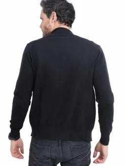 Homme C&Jo Gilet zippé classique noir