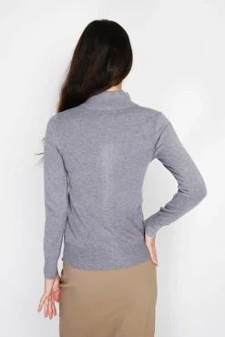 Best C&Jo Gilet zippé en Cachemire mélangé flanelle