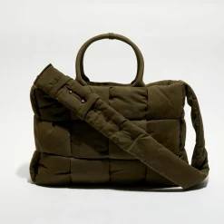 Femme Bottega Veneta Grand sac fourre-tout rembourré Arco olive - 32x44x11 cm