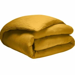 Baton Rouge Housse de couette 100% Gaze de coton jaune