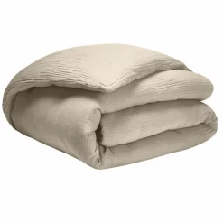 Baton Rouge Housse de couette 100% Gaze de coton beige