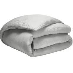 Baton Rouge Housse de couette 100% Gaze de coton grise