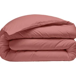 New Baton Rouge Housse de Couette 100% Percale de Coton - Finition Bouteille 40cm vieux rose