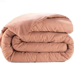 New Baton Rouge Housse de couette satin de coton lavé rose