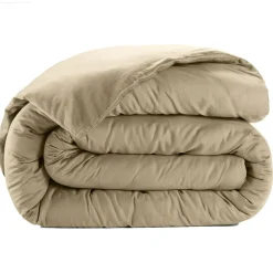 Baton Rouge Housse de couette satin de coton lavé beige