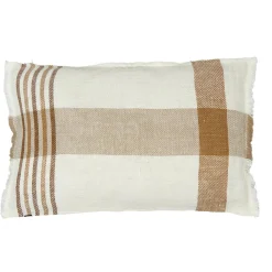 Best Haomy Housse de coussin 100% Lin Aalborg tabac - 40x60 cm