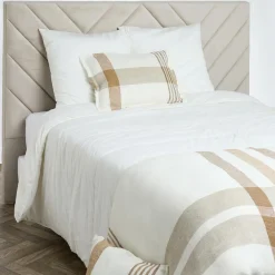 Best Haomy Housse de coussin 100% Lin Aalborg tabac - 40x60 cm