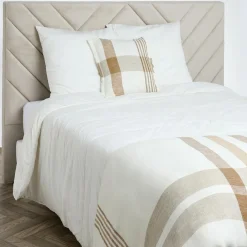 Haomy Housse de coussin 100% Lin Aalborg tabac - 45x45 cm