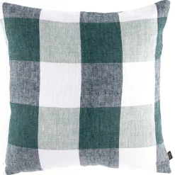 Sale Haomy Housse de coussin 100% Lin Palma céladon - 45x45 cm