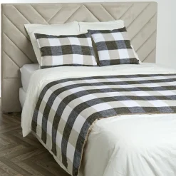 Haomy Housse de coussin 100% Lin Palma lin - 45x45 cm