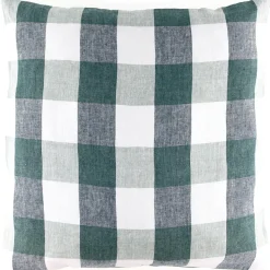 Haomy Housse de coussin 100% Lin Palma céladon - 80x80 cm