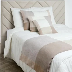 Haomy Housse de coussin 100% Lin Saporo pétale - 40x60 cm