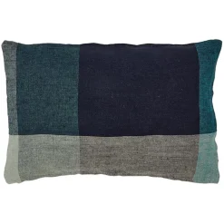 Haomy Housse de coussin 100% Lin Saporo encre - 40x60 cm