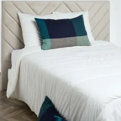 Haomy Housse de coussin 100% Lin Saporo encre - 50x80 cm