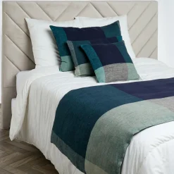 Haomy Housse de coussin 100% Lin Saporo encre - 50x80 cm