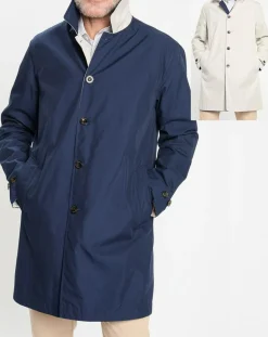 Hot Hackett London Imperméable réversible beige/ bleu