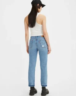 Sale Levi's® Jean 501 Crop coupe droite bleu