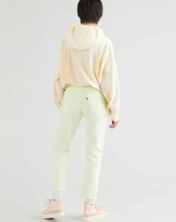 Femme Levi's® Jean 501 Crop In The Lime pastel jaune