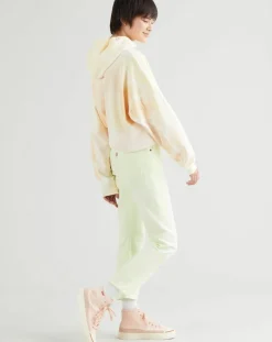 Femme Levi's® Jean 501 Crop In The Lime pastel jaune