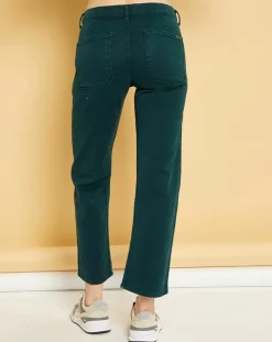 Femme Acquaverde Jean Denim Georgia vert bouteille