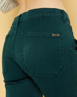 Femme Acquaverde Jean Denim Georgia vert bouteille