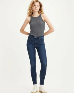 Online Levi's® Jean 721 High Rise Skinny taille haute bleu brut