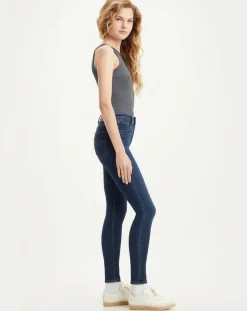 Online Levi's® Jean 721 High Rise Skinny taille haute bleu brut