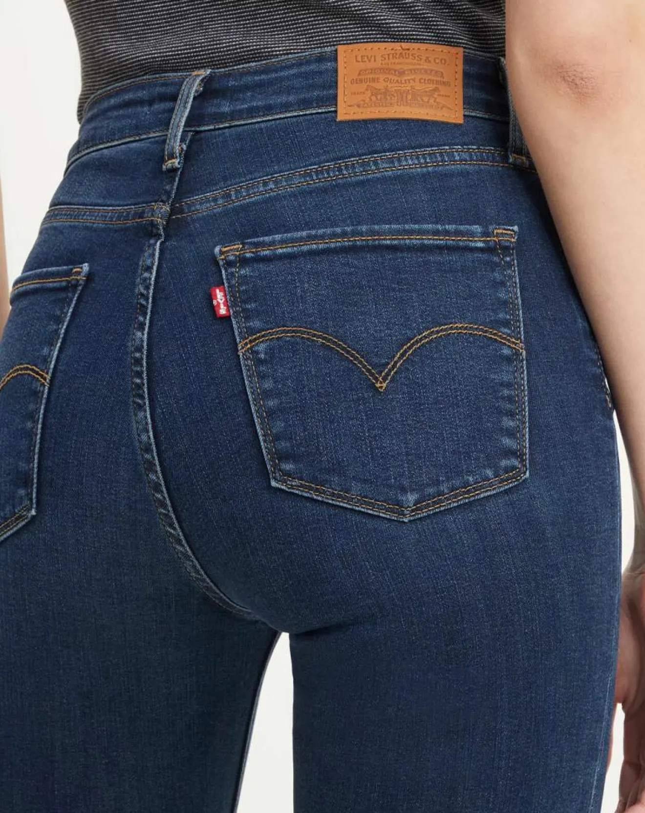 Online Levi's® Jean 721 High Rise Skinny taille haute bleu brut