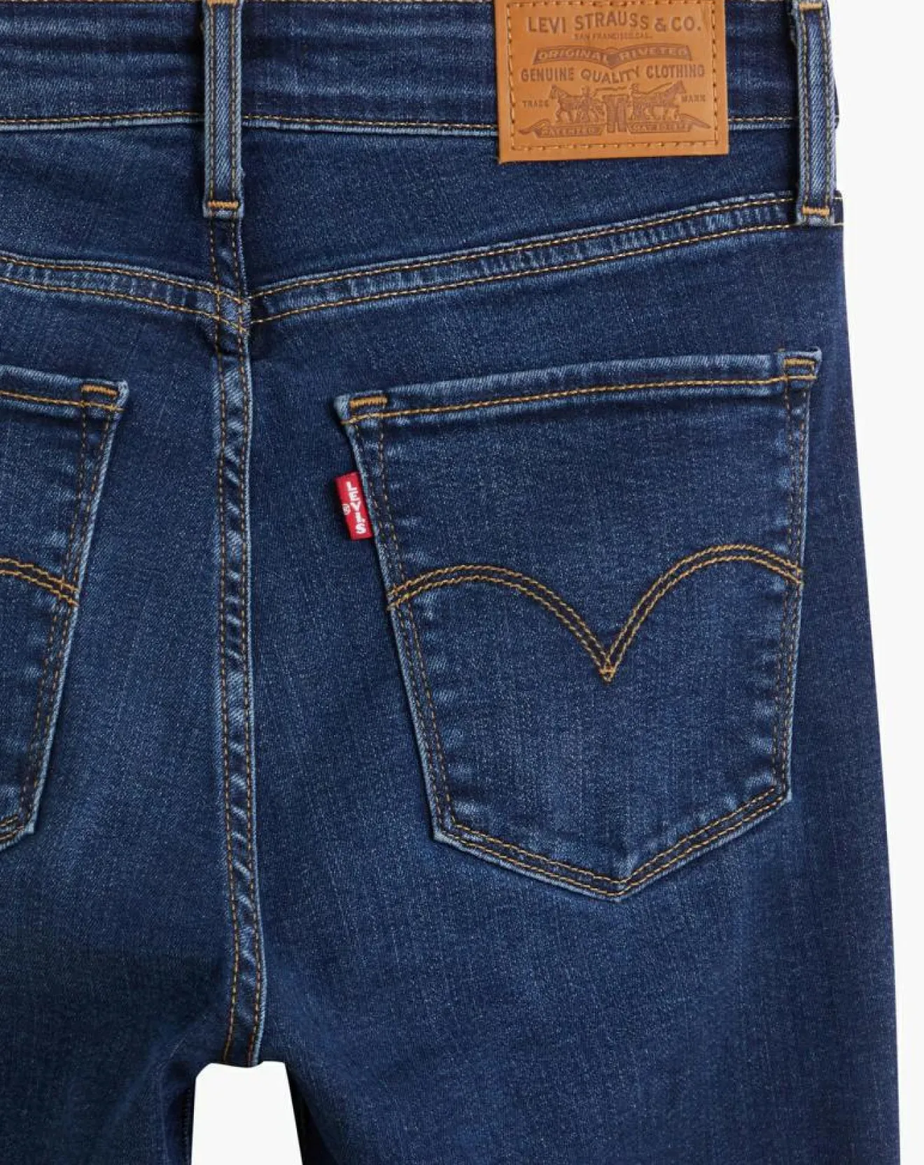 Online Levi's® Jean 721 High Rise Skinny taille haute bleu brut