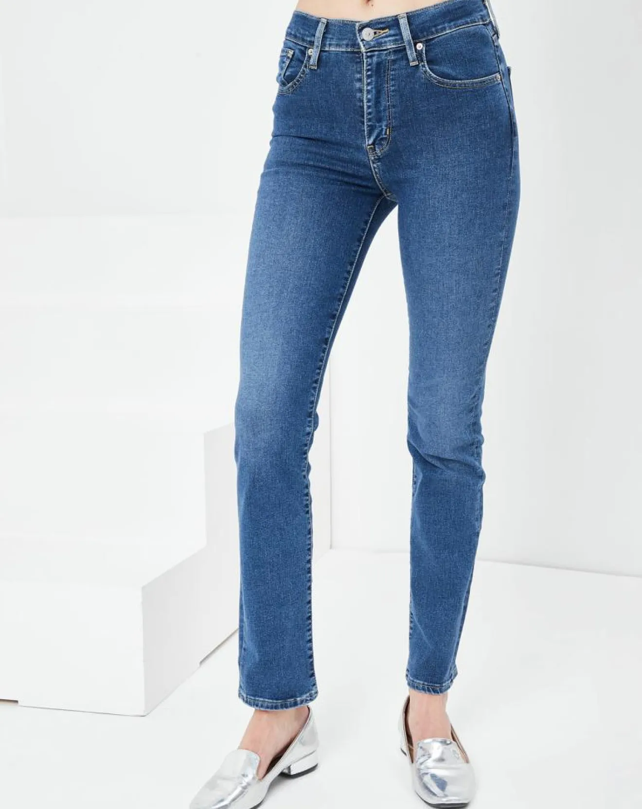 Best Levi's® Jean 724 High Straight Paris Stroll bleu