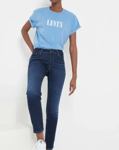 Femme Levi's® Jean 712 Slim bleu