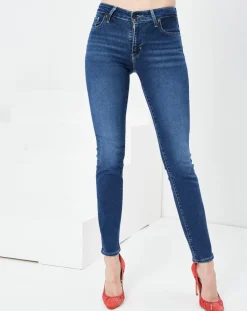 Femme Levi's® Jean 712 Slim Read Btwn The Lines bleu