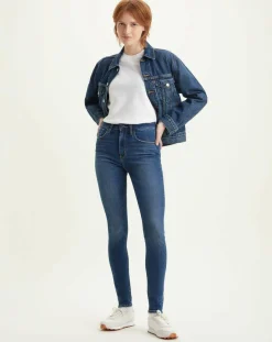 Femme Levi's® Jean 721 taille haute Skinny bleu foncé