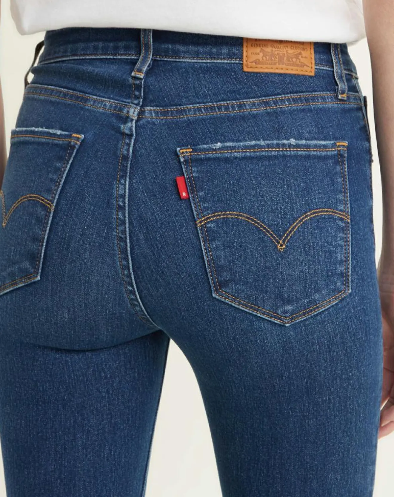 Femme Levi's® Jean 721 taille haute Skinny bleu foncé