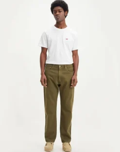 Sale Levi's® Jean 551™ Z en Coton & Chanvre Authentic Straight vert kaki