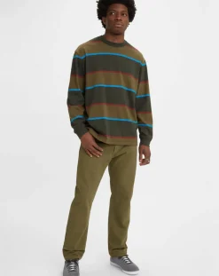 Sale Levi's® Jean 551™ Z en Coton & Chanvre Authentic Straight vert kaki