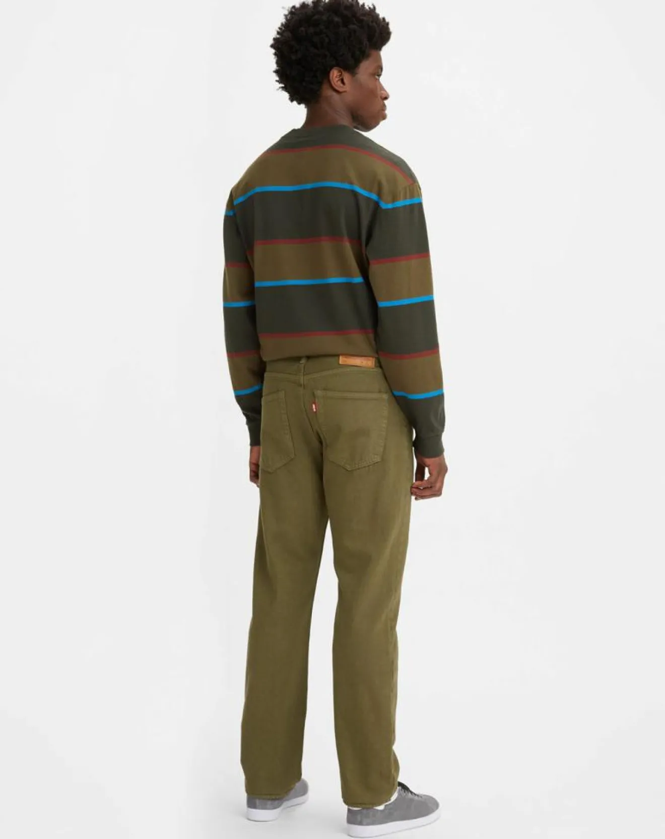 Sale Levi's® Jean 551™ Z en Coton & Chanvre Authentic Straight vert kaki