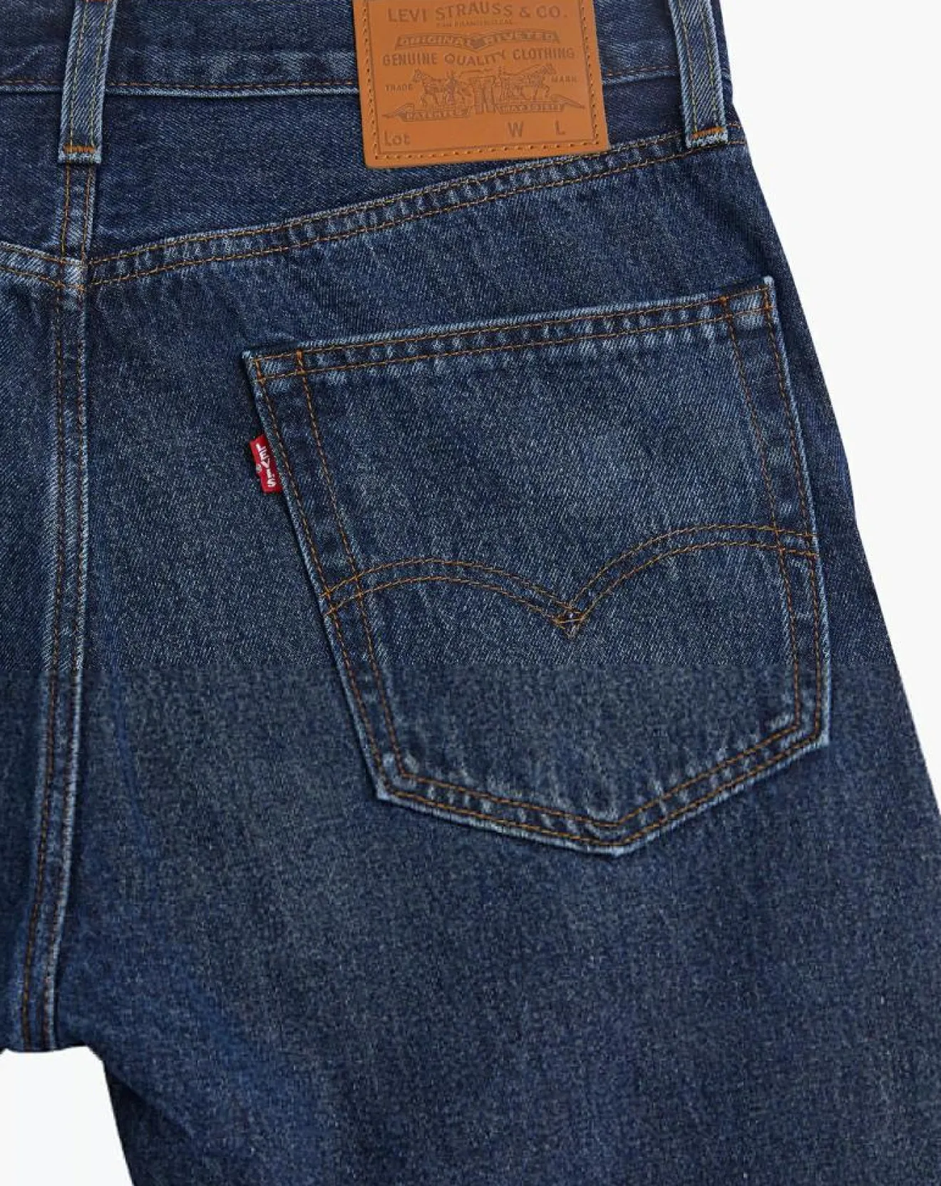 Sale Levi's® Jean 551™ Z en Coton & Chanvre Authentic Straight bleu foncé