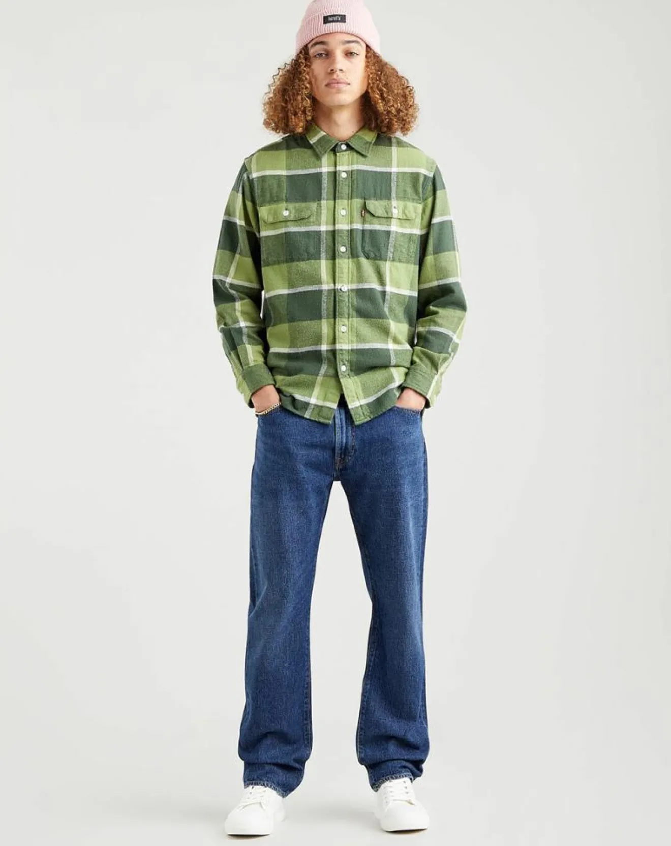 Sale Levi's® Jean 551™ Z en Coton & Chanvre Authentic Straight bleu foncé