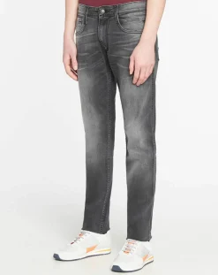 Clearance Replay Jean ajusté Anbass Overdry gris foncé