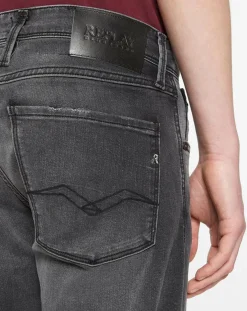 Clearance Replay Jean ajusté Anbass Overdry gris foncé
