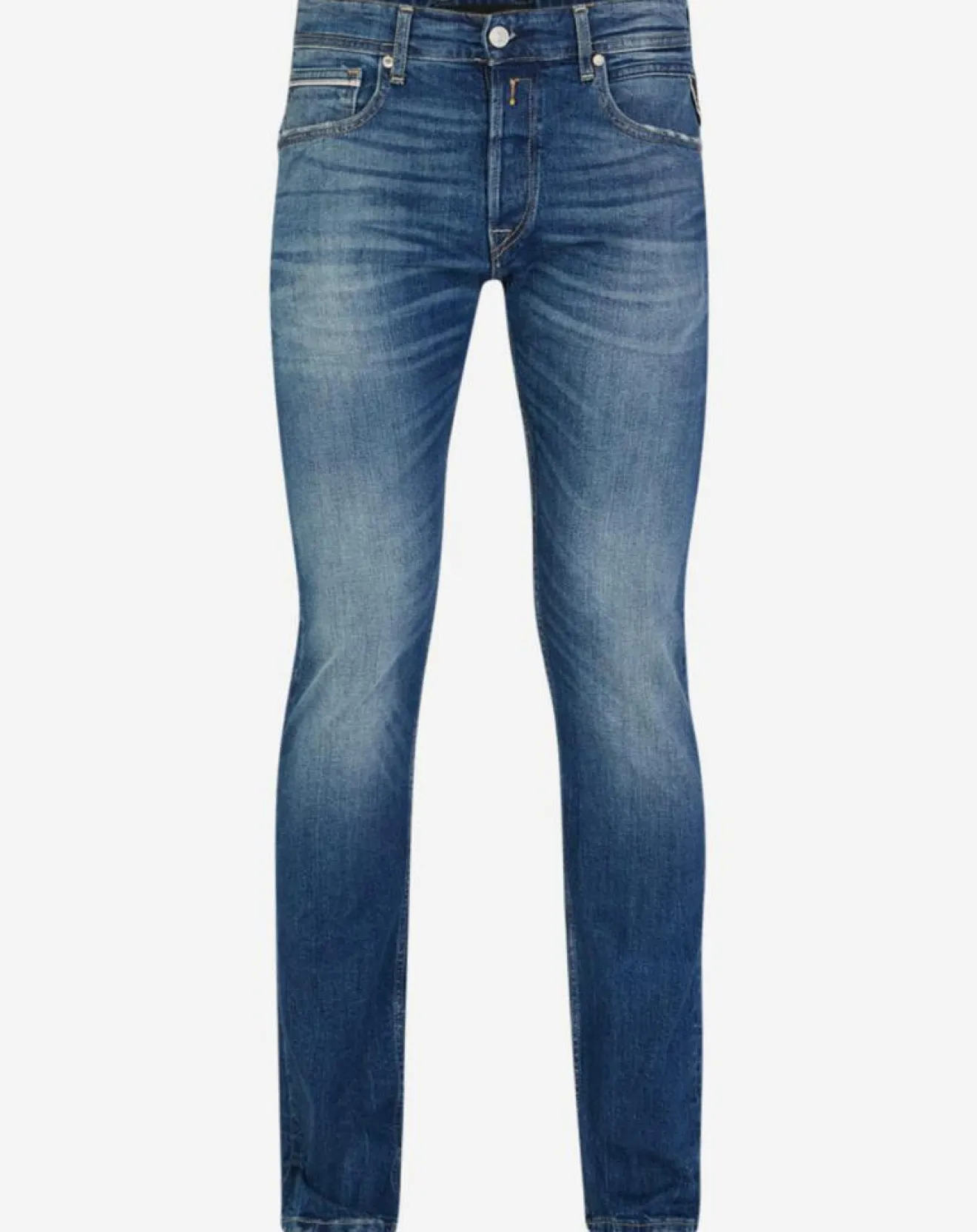 Clearance Replay Jean ajusté stretch Grover Délavé bleu