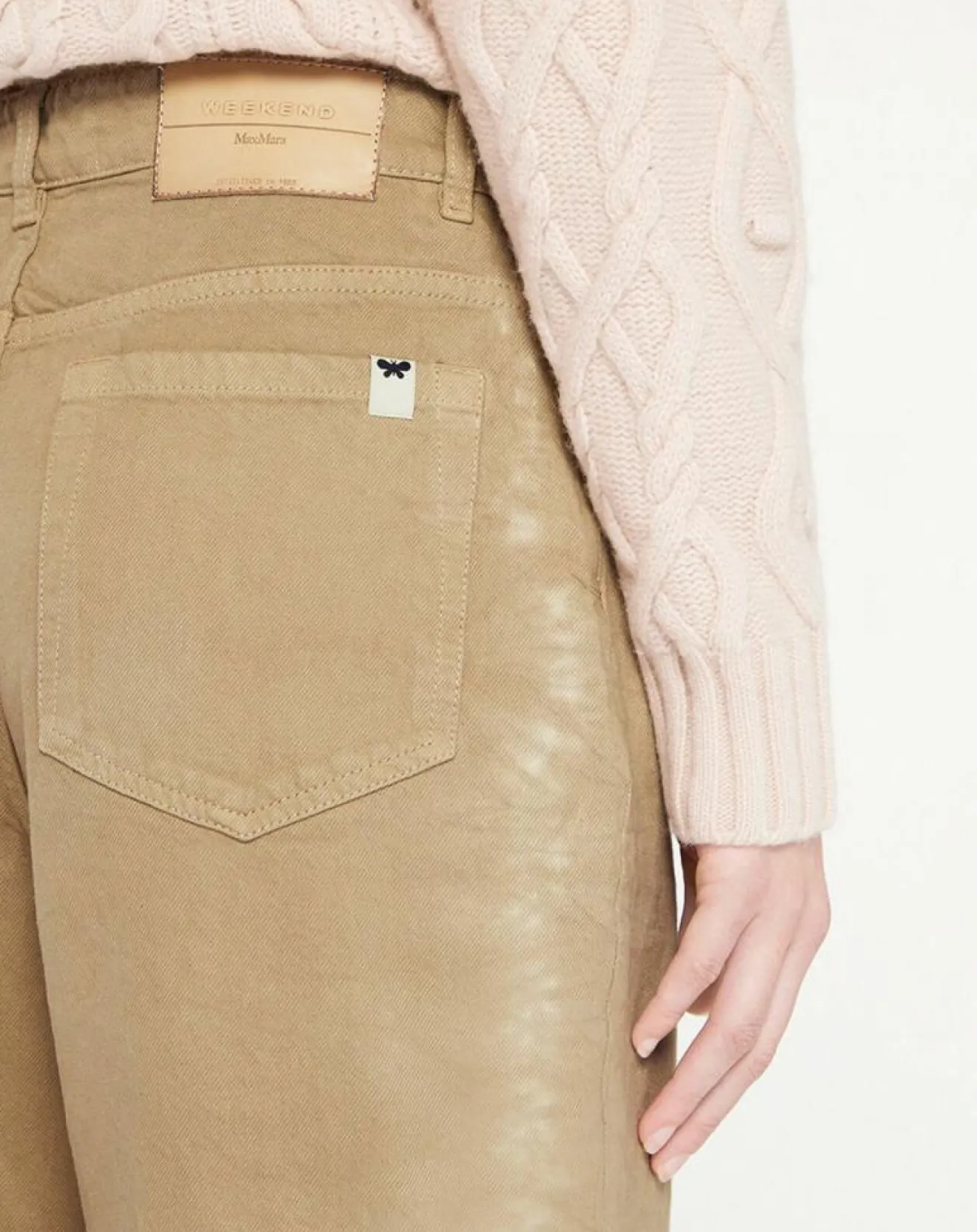 Outlet MaxMara Weekend Jean Ampezzo beige foncé