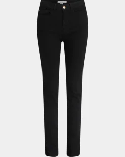 Femme Jodhpur Jean Bmock droit brut noir