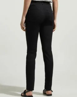 Femme Jodhpur Jean Bmock droit brut noir