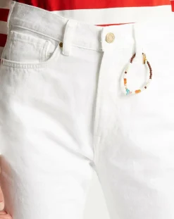 Femme Scotch & Soda Jean boyfriend blanc