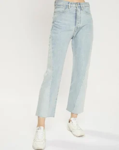Hot Scotch & Soda Jean boyfriend crop det couture bleu clair