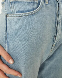 Hot Scotch & Soda Jean boyfriend crop det couture bleu clair