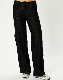 Femme BDG by Urban Outfitters Jean cargo Y2K noir